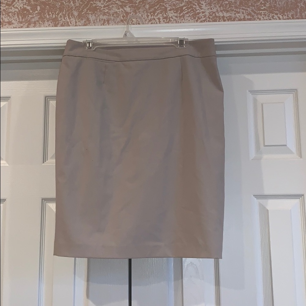 Calvin Klein tan pencil skirt